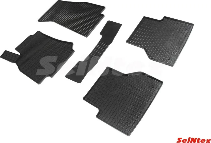 Коврики резиновые Seintex с узором сетка для салона Audi A7 (C8) 5 дв. 2018-2022 фото 2