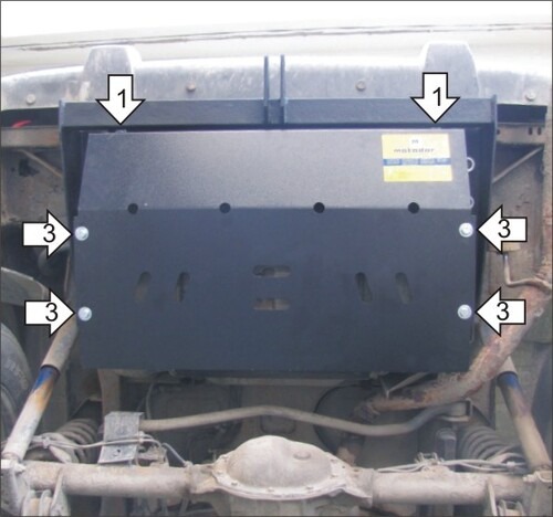 Защита Мотодор для бензобака Jeep Grand Cherokee ZJ 1992-1996