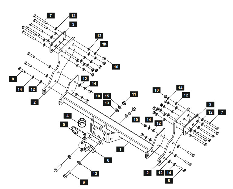Фаркоп Sheriff для Sollers Atlant L2 2022- Шар F