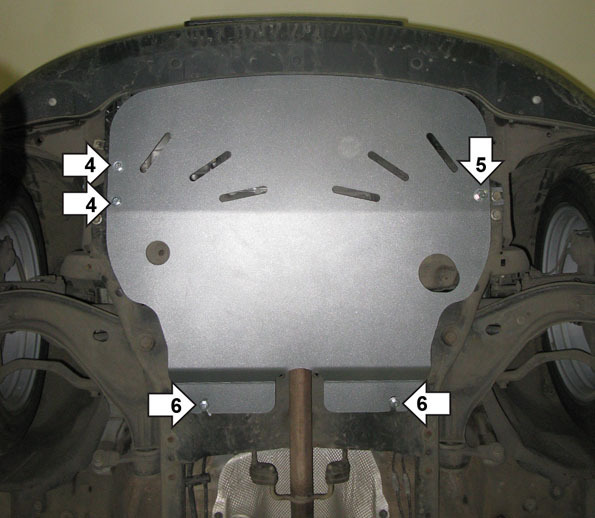 Защита алюминиевая Мотодор для картера, КПП Mini Cooper 2007-2022