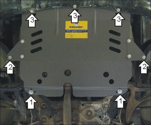 Защита Мотодор для картера, КПП Audi A2 2000-2005
