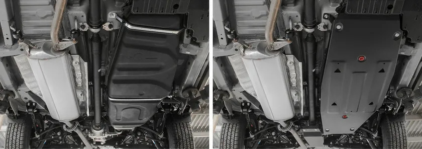 Защита АвтоБРОНЯ для топливного бака Lexus NX 200/200t 2014-2017 фото 3