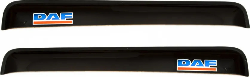 Дефлекторы REIN для окон (накладной скотч 3М) (2 шт.) DAF XF 95 1998-2022 (прямой) Дымчатый
