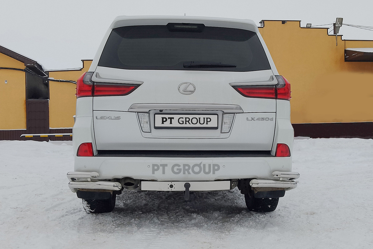 PT GROUP Фаркоп с нержавеющей накладкой Toyota Land Cruiser 200 (Mk.XI) 2007-2021/ Lexus LX J200(Mk.III) 2007-2022 шар AV фото 7