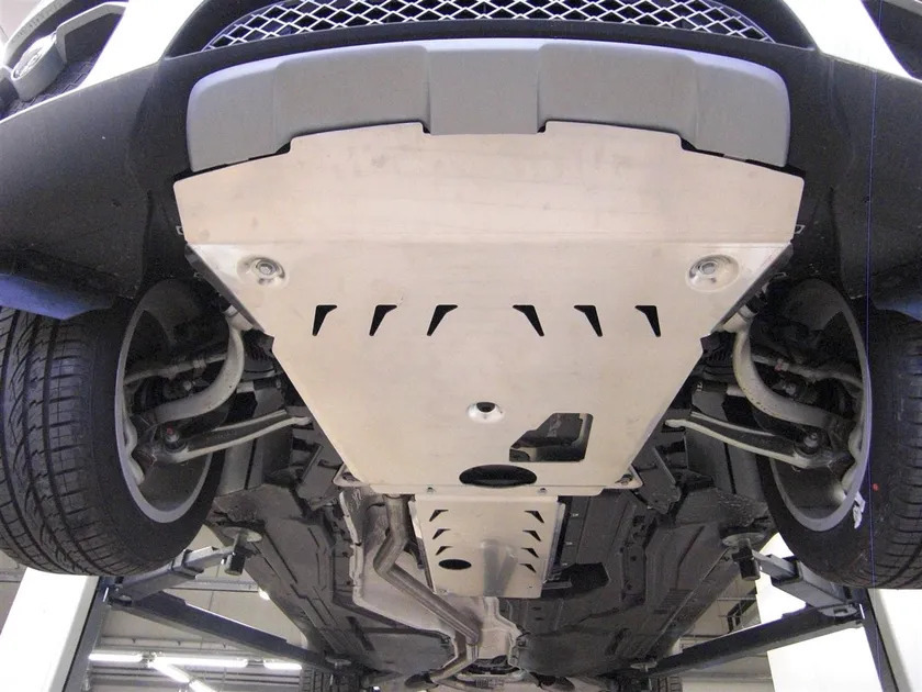 Защита алюминиевая АВС-Дизайн для картера, КПП BMW X6 E71 2011-2014 фото 5