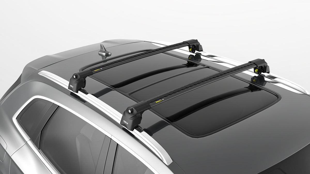 Багажник в штатные места Turtle Air 3 Black для Honda CR-V фото 2