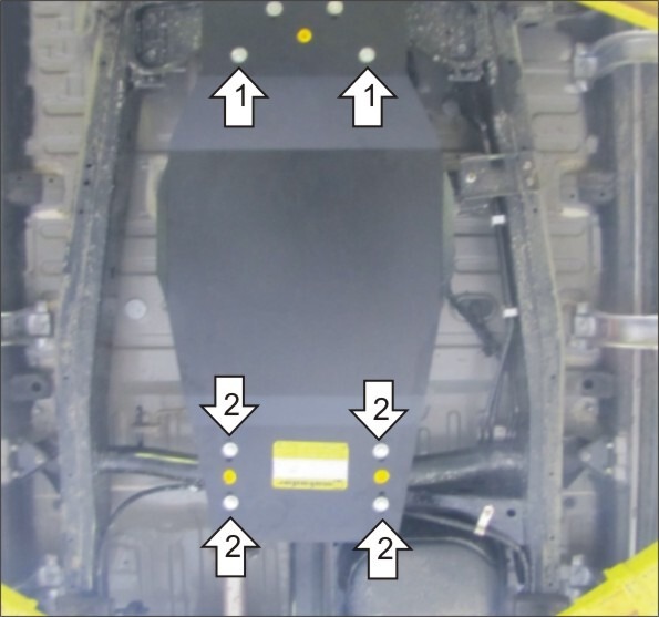 Защита Мотодор для РК Mitsubishi L200 IV 2007-2015