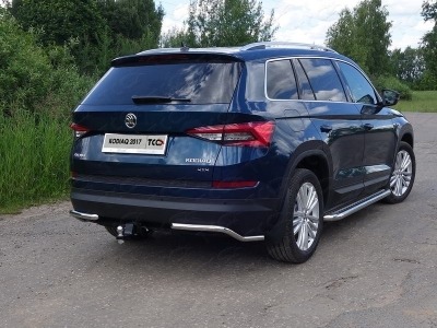 Быстросъёмный оцинкованный фаркоп ТСС для Skoda Kodiaq (Mk.I) 2017-2023 Шар Е фото 3