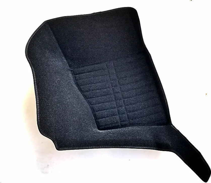 Коврики текстильные Euromat 3D 5D с высокими бортами для салона Porsche Cayenne II 2010-2014 Черные фото 2
