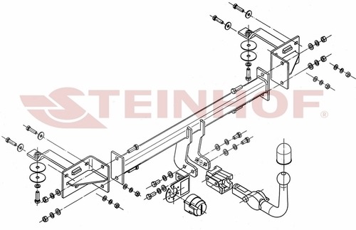 Фаркоп Steinhof для FIAT Bravo 198 (Mk.II) 2007-2014/ Lancia Delta 844 (Mk.III) 2008-2014 шар V