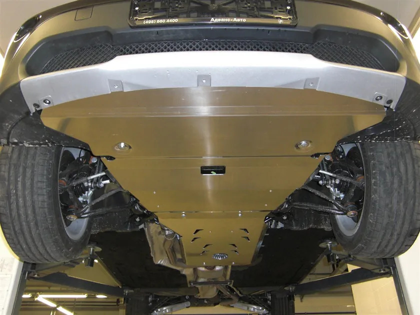 Защита алюминиевая АВС-Дизайн для картера и КПП BMW X1 E84 полный привод 2011-2015 фото 5
