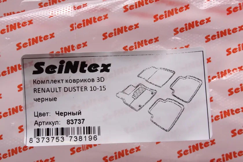 Коврики Seintex 3D ворсовые для салона Renault Duster I 2010-2015 фото 2