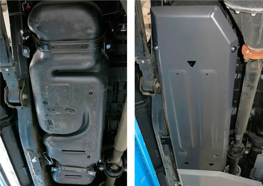 Защита алюминиевая Rival для топливного бака Ford Ranger III 2011-2015 фото 3