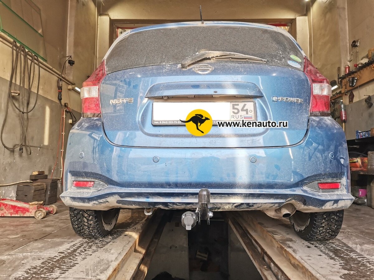 Фаркоп Halty для Nissan Note E12 (Mk.II) правый руль (бензин или гибрид) 2012-2020 шар А фото 5