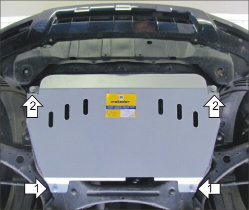 Защита алюминиевая Мотодор для картера, КПП Lexus RX 300, 330 II 2003-2005