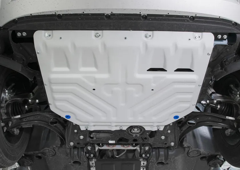 Защита алюминиевая Rival для картера и КПП Audi Q3 II FWD 2018-2022 фото 2