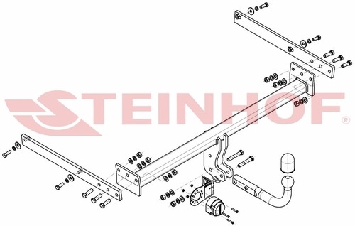Фаркоп Steinhof для Ford Kuga CBV (Mk.I) 2008-2013 шар А
