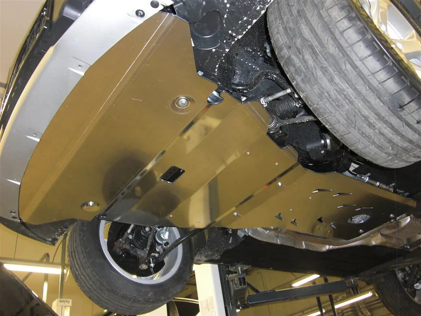 Защита алюминиевая АВС-Дизайн для картера и КПП BMW X1 E84 задний привод 2011-2015 фото 5