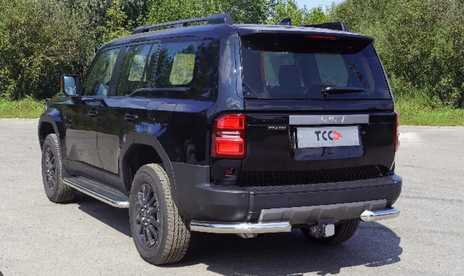 Фаркоп оцинкованный ТСС для Toyota Land Cruiser Prado J250 (Mk.V) 2023- нерж. шар Е фото 2