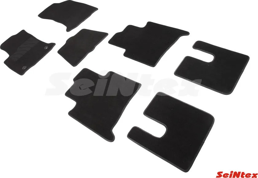 Коврики текстильные Seintex (LUX) на резиновой основе для салона Toyota Fortuner II 2015-2022 фото 2