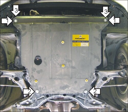 Защита Мотодор для картера, КПП Pontiac Vibe I 2002-2008