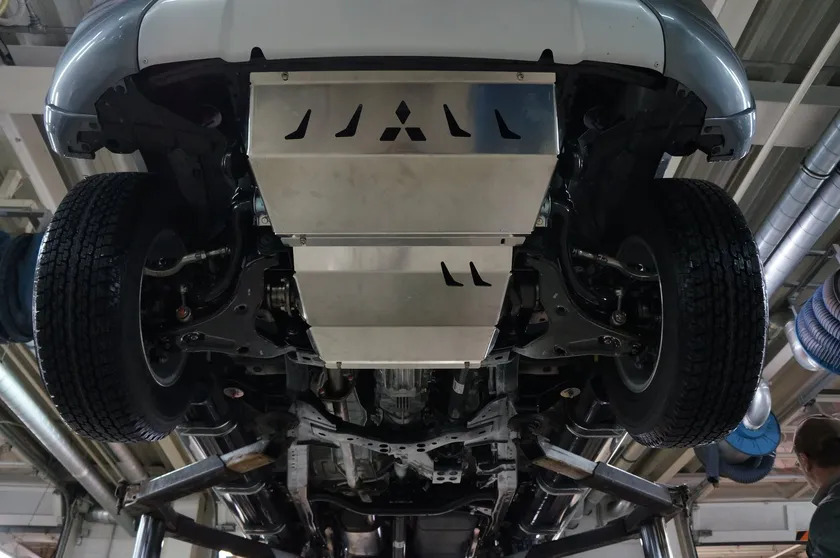 Защита алюминиевая АВС-Дизайн для картера и радиатора Fiat Fullback 2016-2022 фото 4