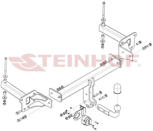 Фаркоп Steinhof для Subaru Tribeca WX (Mk.I) 2006-2014 шар А