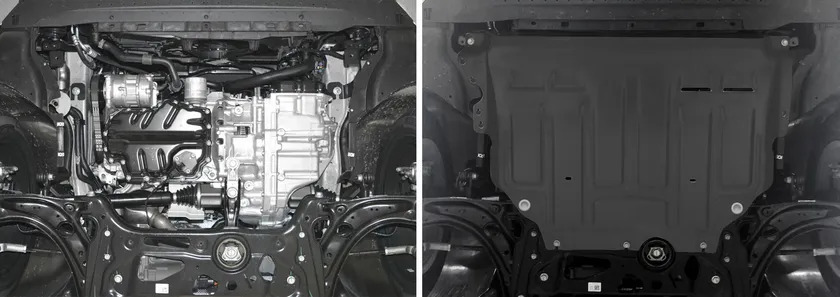 Защита AutoMax для картера и КПП Audi A3 8V 2012-2016 2016-2020 фото 3