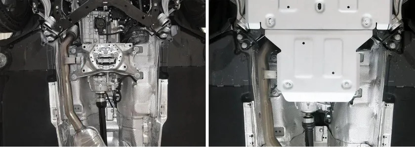 Защита алюминиевая Rival для РК Audi Q5 II АКПП 2017-2022 фото 3