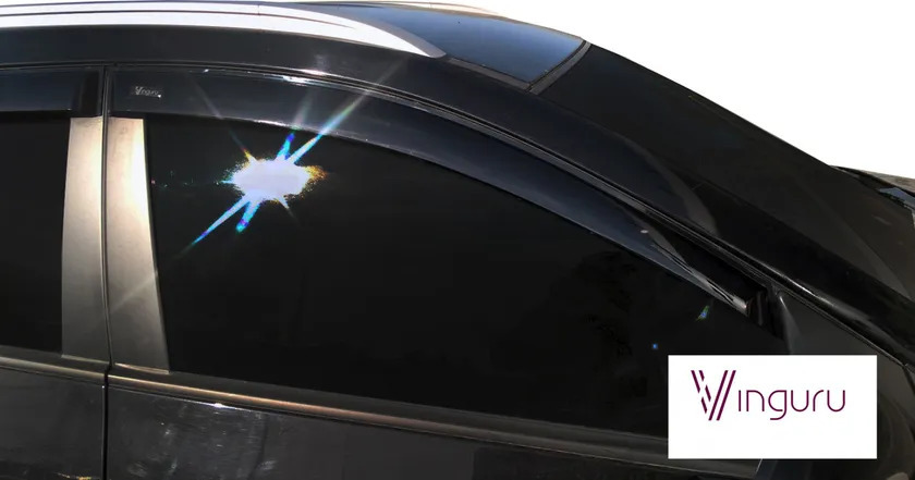 Дефлекторы Vinguru для окон Hyundai ix35 2010-2013 фото 6