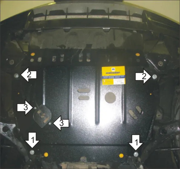 Защита Мотодор усиленная для картера, КПП Lexus RX 300, 330, 350, 400h II 2003-2009