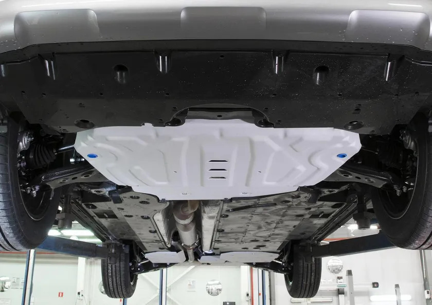Защита алюминиевая Rival для картера, КПП, топливного бака и редуктора Toyota RAV4 XA50 2019-2022 фото 2