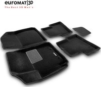 Коврики текстильные Euromat 3D Business для салона Mitsubishi Lancer 10 седан, хэтчбек 2007-2022