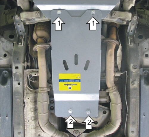 Защита алюминиевая Мотодор для КПП Lexus GS 300 2005-2008