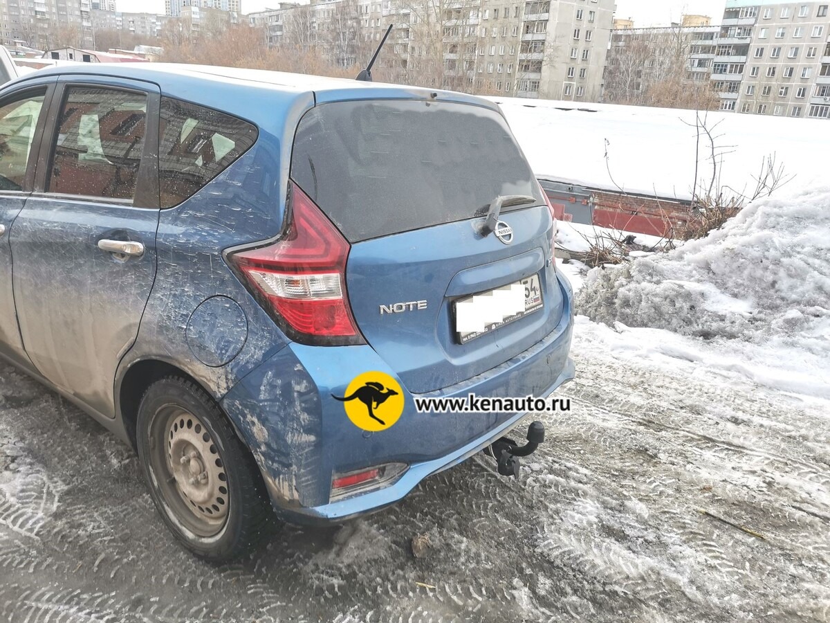 Фаркоп Halty для Nissan Note E12 (Mk.II) правый руль (бензин или гибрид) 2012-2020 шар А фото 3