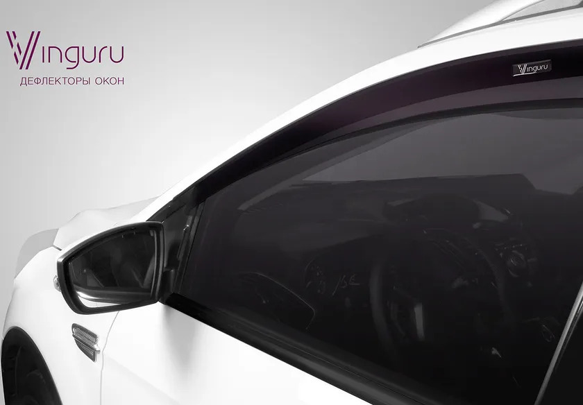 Дефлекторы "Vinguru" для окон Hyundai Solaris седан 2010-2017 фото 7