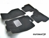 Коврики текстильные Euromat 3D Lux для салона Infiniti M 25/37 2010-2022 ЧЕРНЫЕ