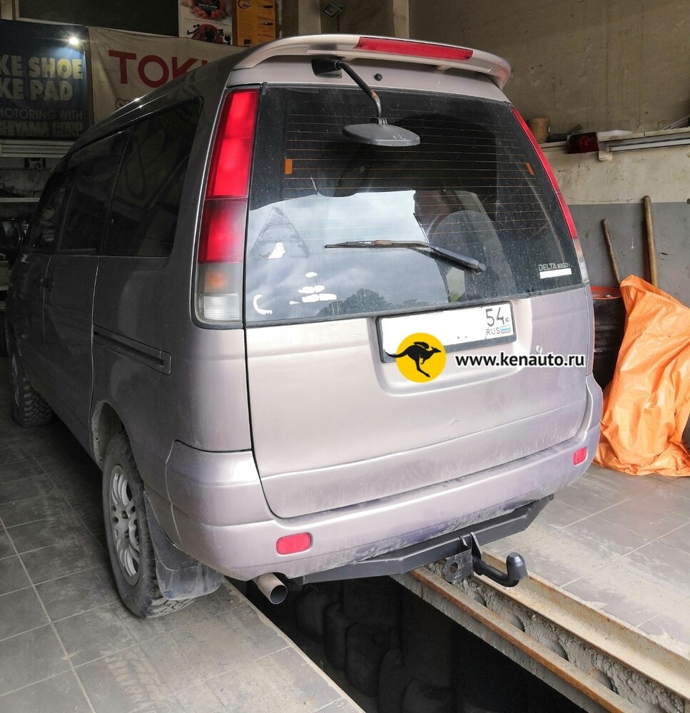 Фаркоп Halty для Toyota Lite Ace Noah (Mk.I) 1996-2001 /  Toyota Town Ace Noah (Mk.V) 1996-2001 /  Toyota Lite Ace (Mk.V) 1996-2007 /  Toyota Town Ace 1996-2007 (Mk.III кроме Road Tourer) / Daihatsu Delta 1996-2001 крепление шара на двух болтах фото 5