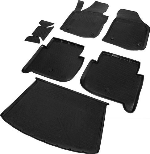 Комплект ковриков Rival для салона и багажника Volkswagen Touran II компактвэн 2010-2015