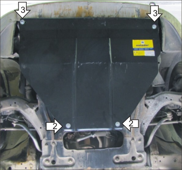Защита Мотодор для картера, КПП Citroen Berlingo I 1996-2005