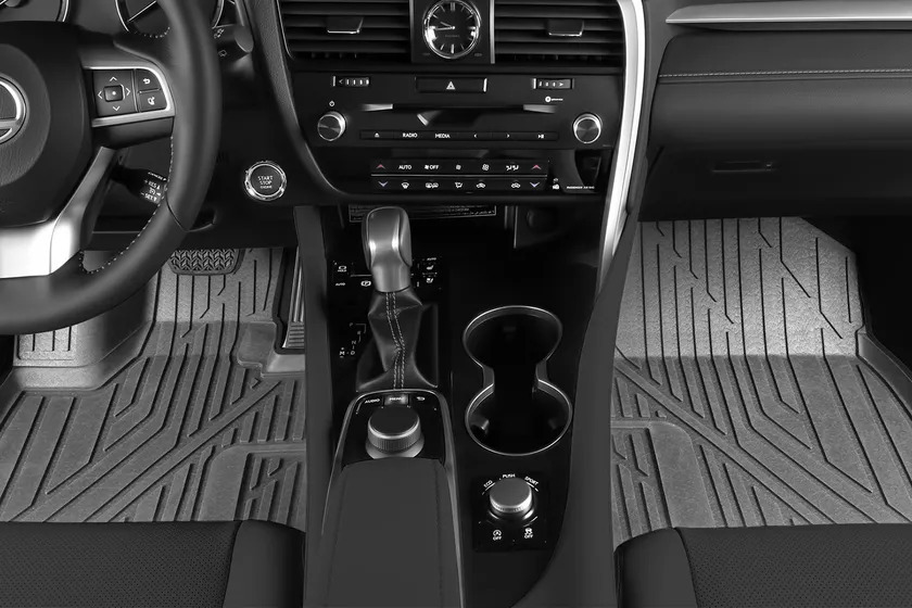 Коврики KVEST 3D для салона Lexus RX IV 2015-2022 Серый, черный кант фото 8