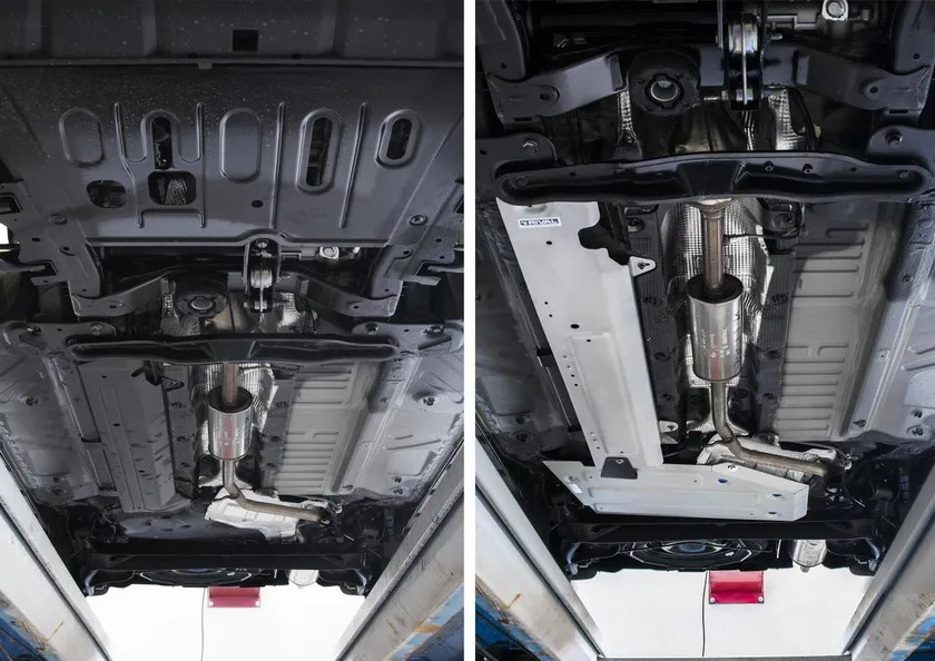Защита алюминиевая Rival для топливного бака Nissan Terrano III FWD 2014-2017 2017-2022 фото 3