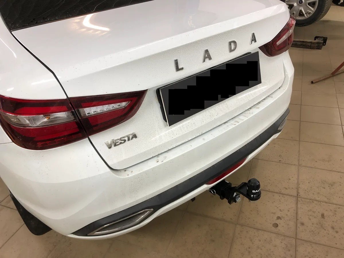 Быстросъёмный фаркоп TowRus для  Lada Vesta NG 2023- Шар Е с антистуком фото 3