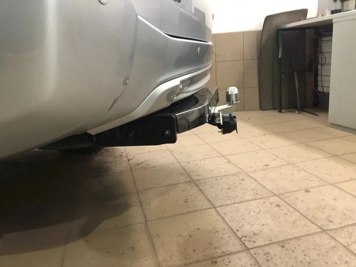 Фаркоп Baltex с накладкой из нержавеющей стаи для Mitsubishi Pajero Sport (Mk.II) 2008-2021 Тип шара F  фото 5