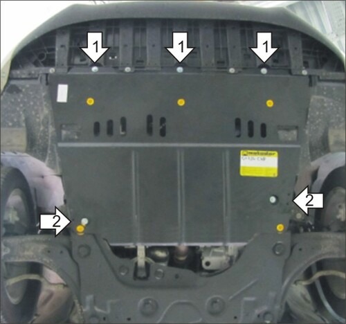 Защита Мотодор для картера, КПП Renault Latitude 2010-2022