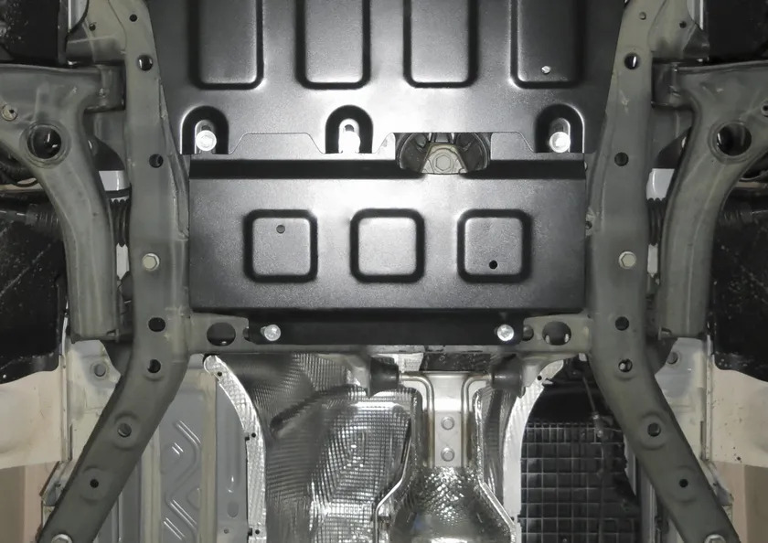 Защита АвтоБРОНЯ для электродвигателя рулевой рейки MAN TGE МКПП FWD (3.180) 2017-2022 фото 2