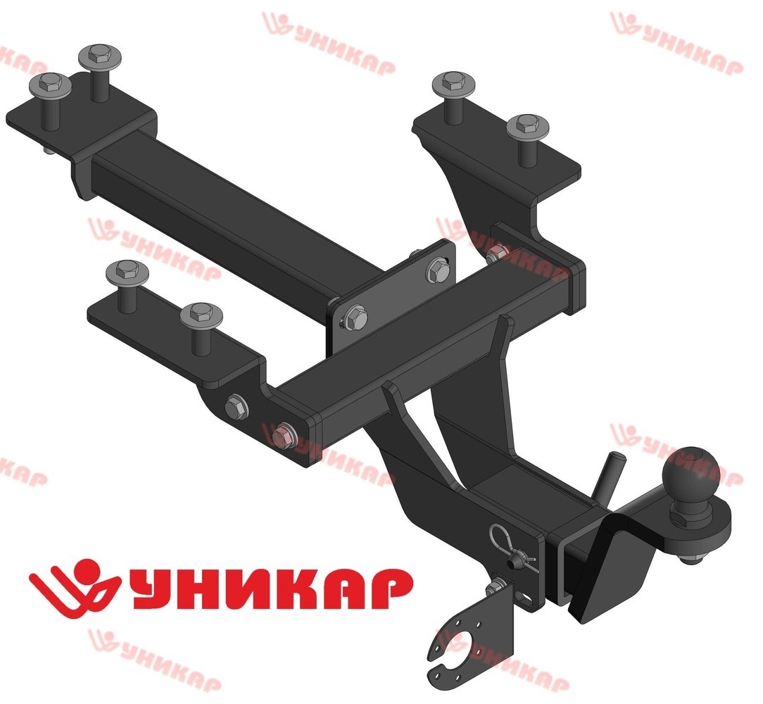 Фаркоп УНИКАР для HONDA FREED 2008-2016 (кроме 4WD и гибрид) без снятия и подрезки бампера.