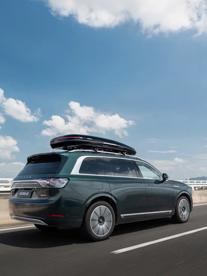 Автобокс Enroad Nomadix Pro Roof Box (XXL-Slim-450-E-black) фото 11