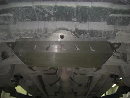 Защита алюминиевая АВС-Дизайн для картера и КПП Toyota Camry VI 2006-2011