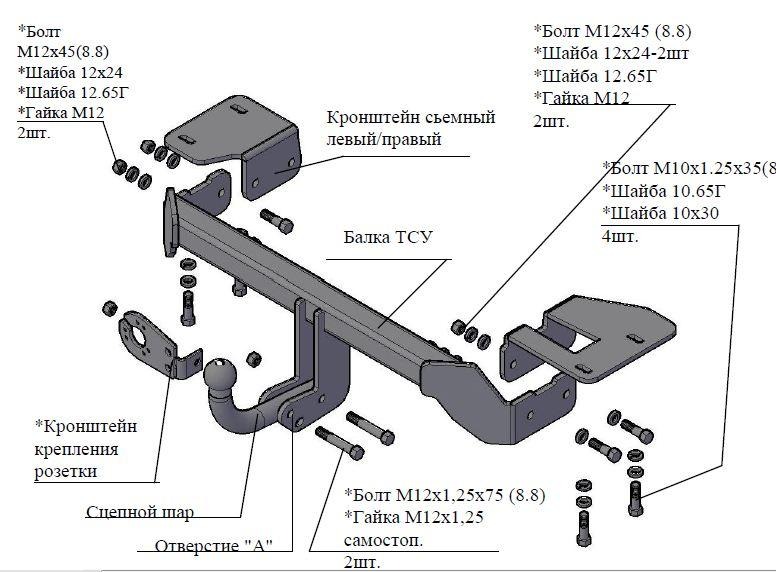 Фаркоп ​Трейлер  для Honda CR-V